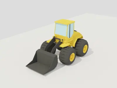 POLYGRUNT - Construction Vehicles Free low-poly 3D model