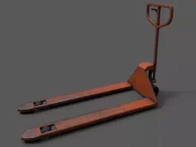 Hand forklift pallet loader Low-poly 3D model