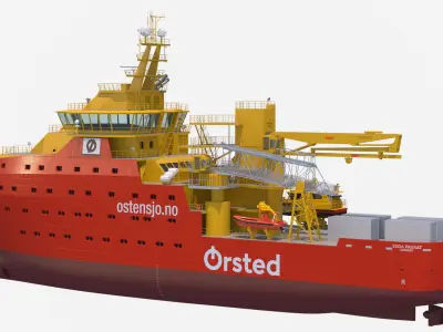 Wind Farm Support Vessel Edda Passat 3D model