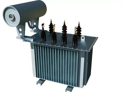 Oil Immersed Power Transformer 3D model