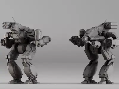 S00033 Sci-Fi Mech Robot 3D print model