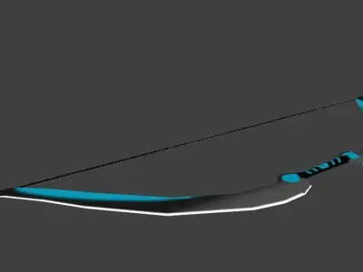 AdvanceBattleBow-2 bow and arrow Low-poly 3D model