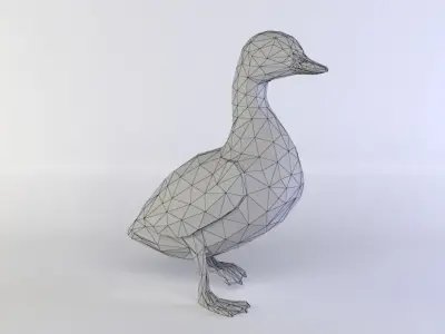 Duck 3D model Low-poly 3D model purchase