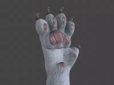 HAND-022 Cat Low-poly 3D model