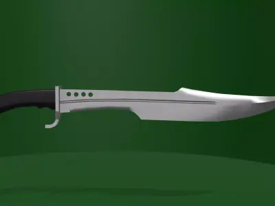 Knife Free low-poly 3D model