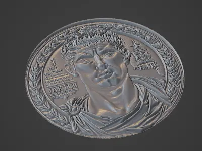 Julius Caesar Medallion 3D print model purchase