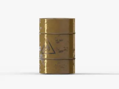 Oil Barrel Free low-poly 3D model 2