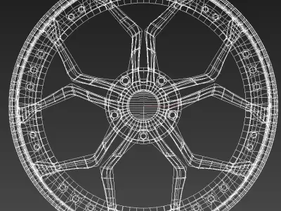 Car rim 10b 3D model