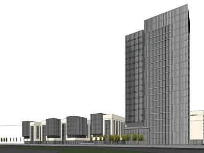 Sketchup Residential Complex Z5 3D model