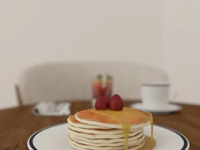 table cafe  3D model