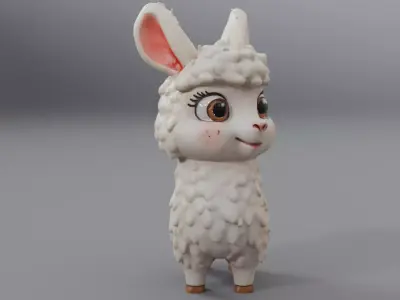 cute sheep 3D model