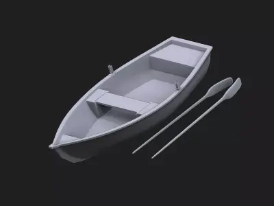 boat model 3D print model