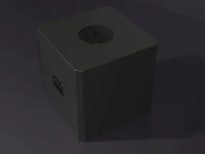 Simple 18inch PA Subwoofer Free low-poly 3D model