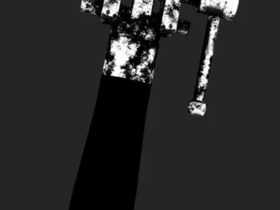 Morsa old hammer Low-poly 3D model