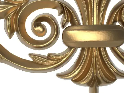 decorative pattern ready for 3D printing 3D model