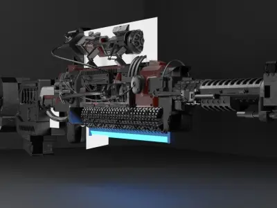 Sci fi Gun Free 3D model purchase