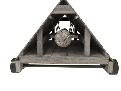 Battering Ram Low-poly 3D model