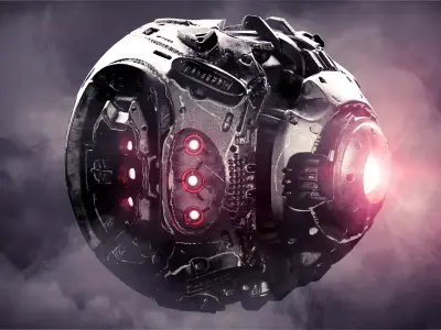 PhotoRealistic SciFi Probe  4K 3D model
