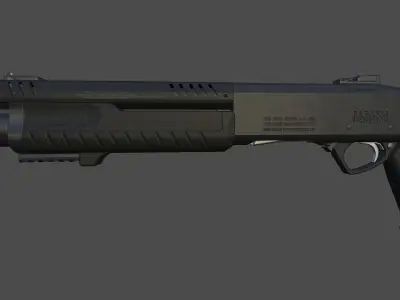 Fabarm stf12 short Low-poly 3D model