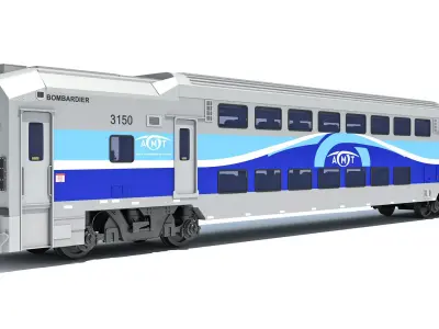 Exo Train Passenger Car 3D model