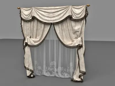 Classic Curtain 3D model