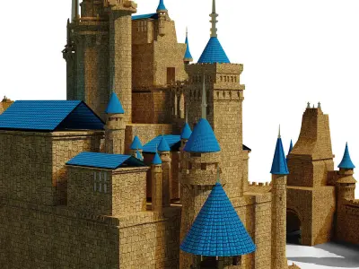 Castle 3D model 3D model purchase