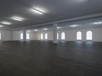 Art Museum Gallery Interior 36 Low-poly 3D model