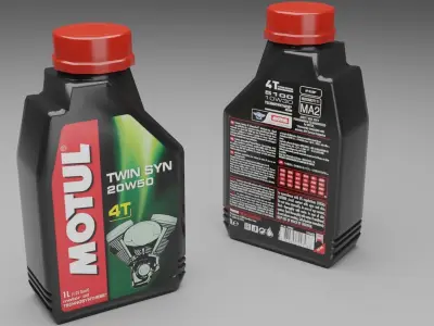 Motor Oil 1L Low-poly 3D model