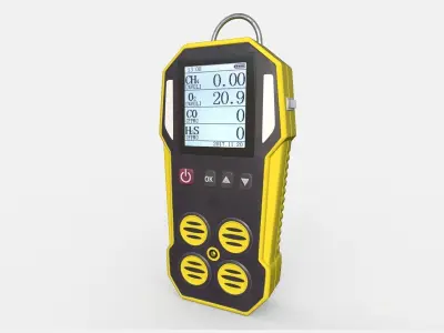 Gas Detector Low-poly 3D model buy