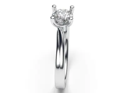 solitaire with ring sizes  8 part S59 3D print model