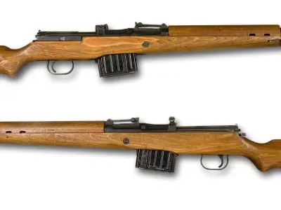 Gun Model with 4K textures Gewehr 43 Low-poly 3D model