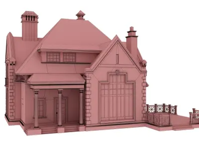 Private house 3D model 8