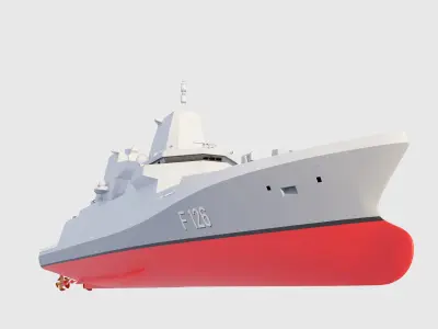 frigate F126 3D model