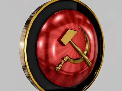 Communist Symbols LOGO Pack Low-poly 3D model