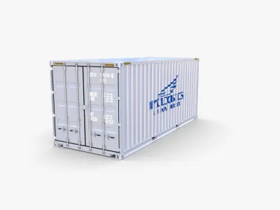 20ft Shipping Container NYK Logistics v2 3D model