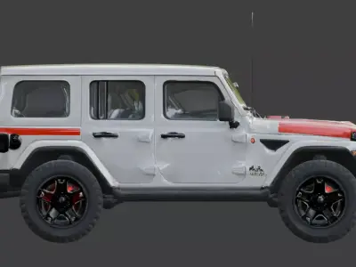 Off-Road Adventure Jeep 3D Model V02 Low-poly 3D model