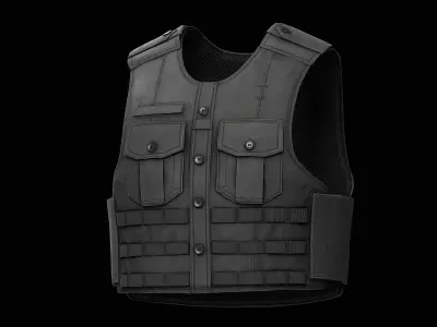 Tactical Uniform Shirt Carrier Low-poly 3D model