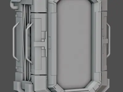 Sci-Fi Terminal 3D model buy