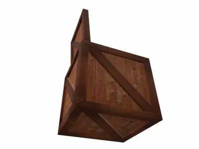 Crate Free low-poly 3D model