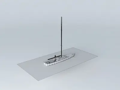 barca vela Free 3D model