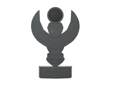 Scarab Statue Low-poly 3D model