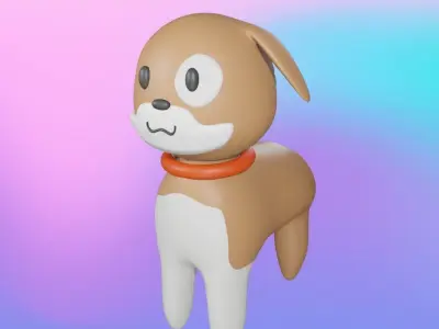 Dog animal 3D model