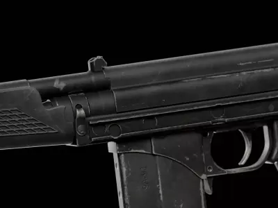 KBP 9A-91 Low-poly 3D model