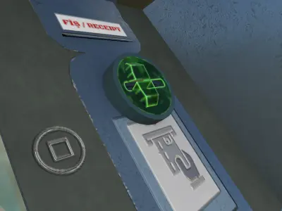Realistic ATM Machine 3D Model With Textures Game Ready  Low-poly 3D model