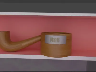Boat With Some Luxurious Items Included Low-poly 3D model