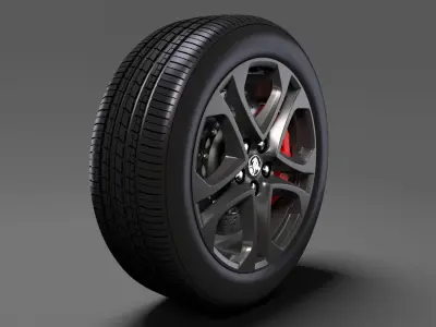 Holden Commodore SS wheel 2017 3D model