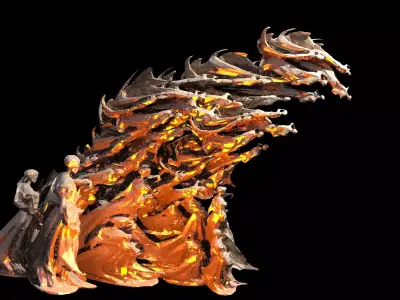 Dantes Inferno Ghost arch golden 2 3D model
