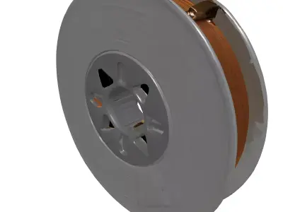 Welding Wire Spool Industrial Reel Low-poly 3D model