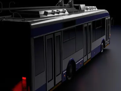 Trolleybus Belkommunmash 3D model