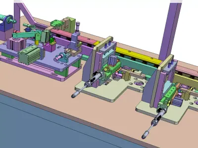 Automatic assembly machine 3D model purchase